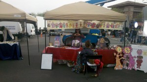 Planet Heart at Farmer's Market during commercial filming on nutrition